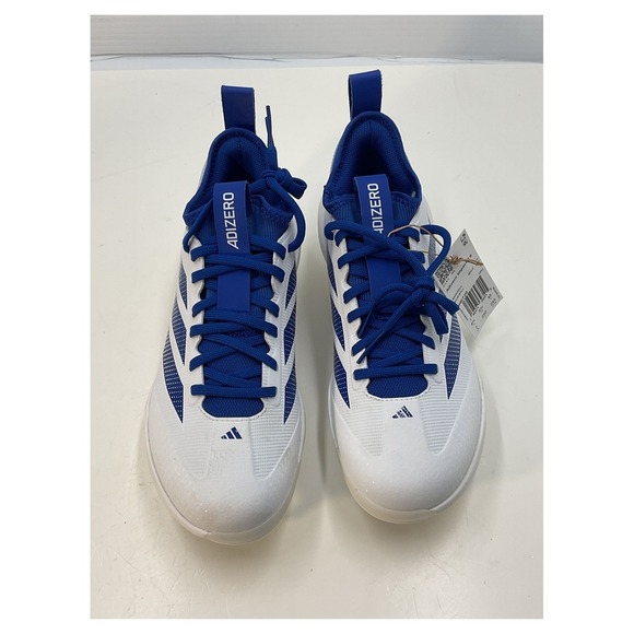 Adidas Adizero Impact 2.0 Baseball Cleats White Blue Size 7 - Picture 5 of 7